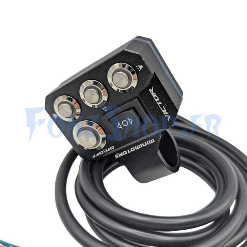 Commodo phare, clignotant, LED, klaxon et warning pour Dualtron Victor Limited - Vue 2