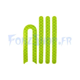 Stickers cache axe de roue Xiaomi M365 & M365 Pro fluo - Vue 2