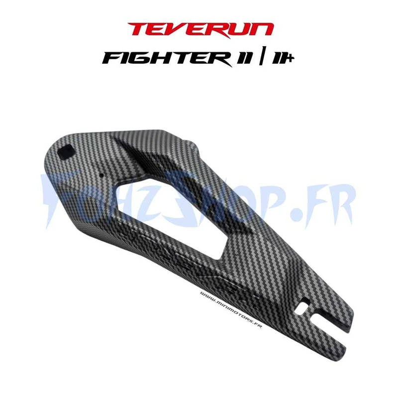 Bras de fourche avant droit & arrière gauche effet carbone pour Teverun Fighter 11 & 11+ 2026 - Vue 1