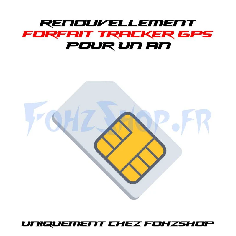 Renouvellement forfait tracker GPS pour 12 mois - Vue 1