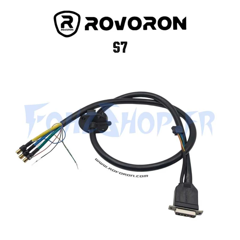 Câble moteur arrière avec capteur Hall pour Rovoron S7 - Vue 1
