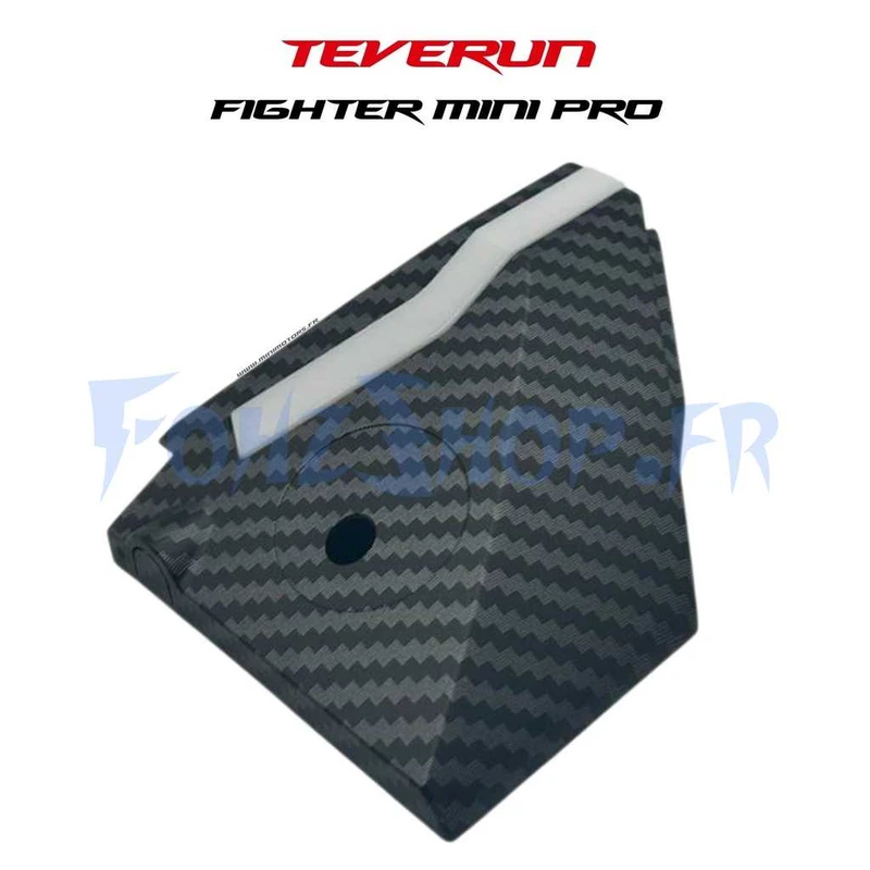 Cache protection LED deck avant gauche / arrière droit effet carbone pour Teverun Fighter Mini Pro 2025 - Vue 1