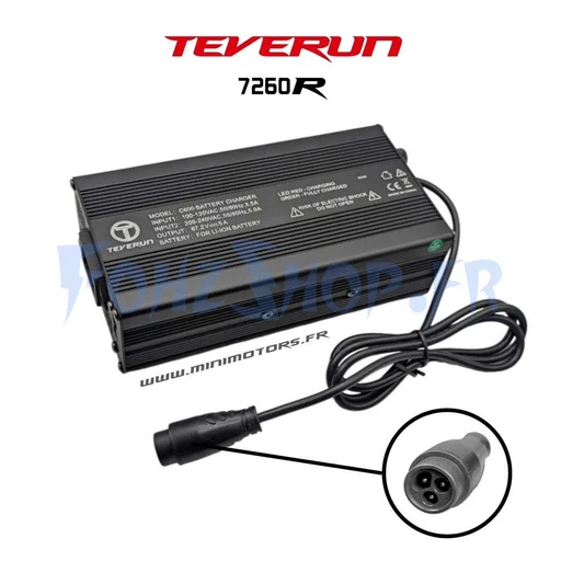Chargeur rapide 84V 5A V2 pour Teverun Fighter Supreme & 7260R