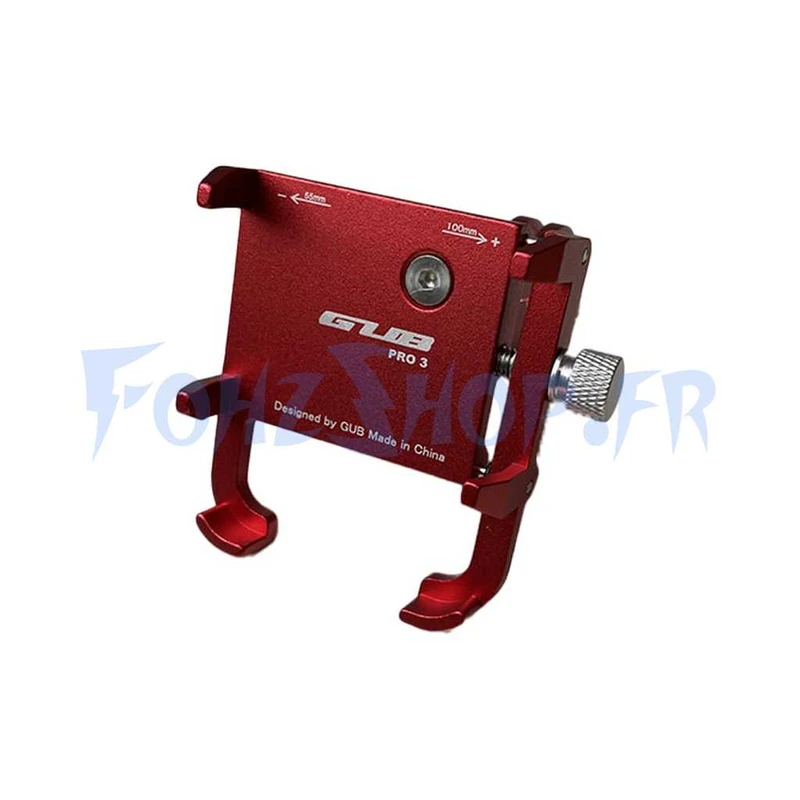 Support téléphone GUB Pro 3 rouge - Vue 1