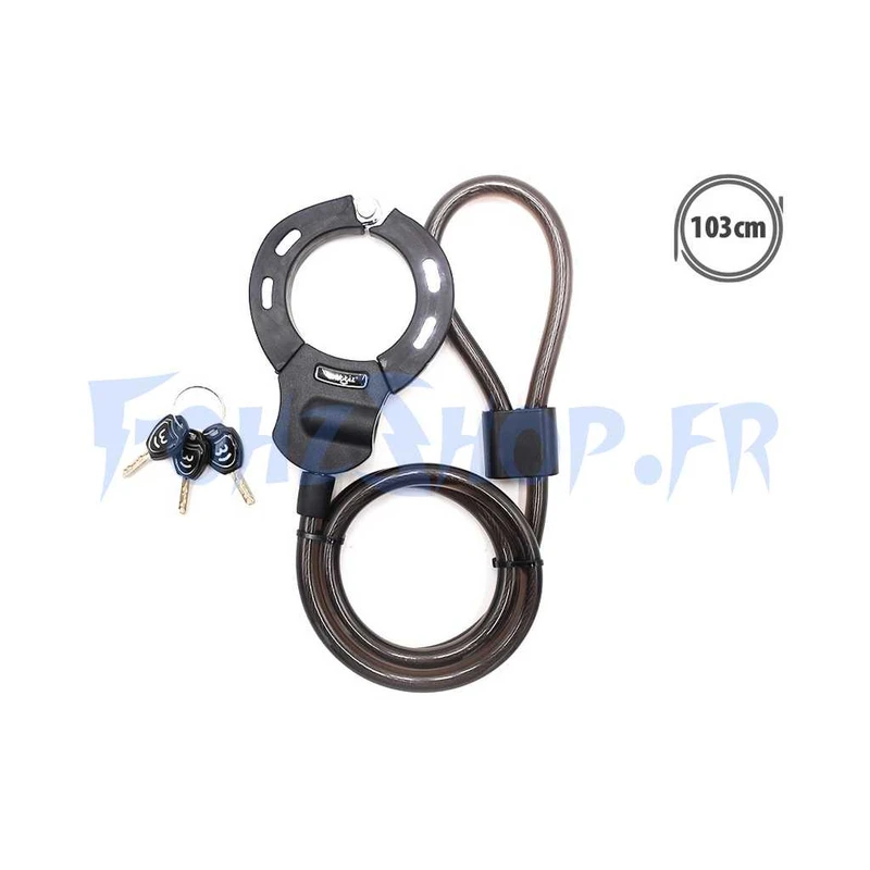 Menotte câble antivol trottinette - Vue 1