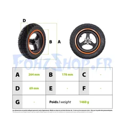 Roue avant pour Kukirin G3 - Vue 4