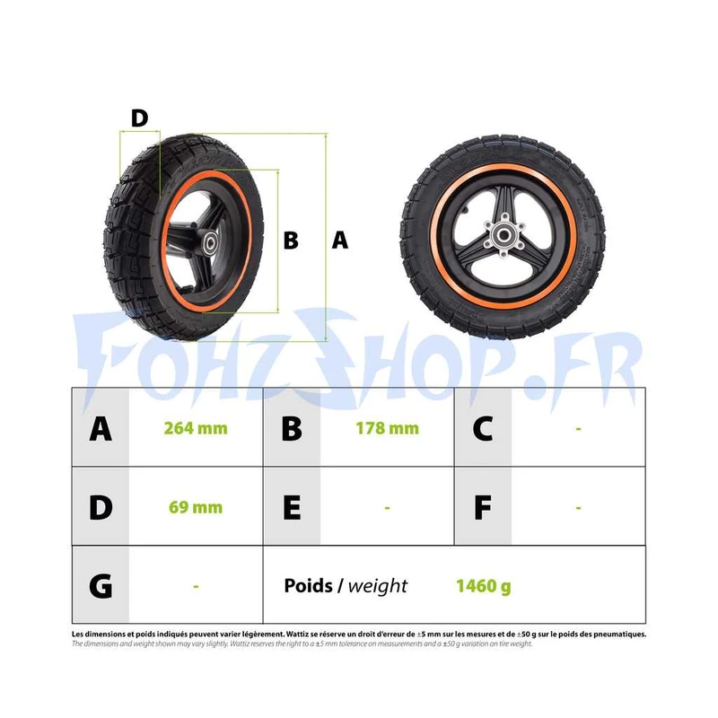 Roue avant pour Kukirin G3 - Vue 4