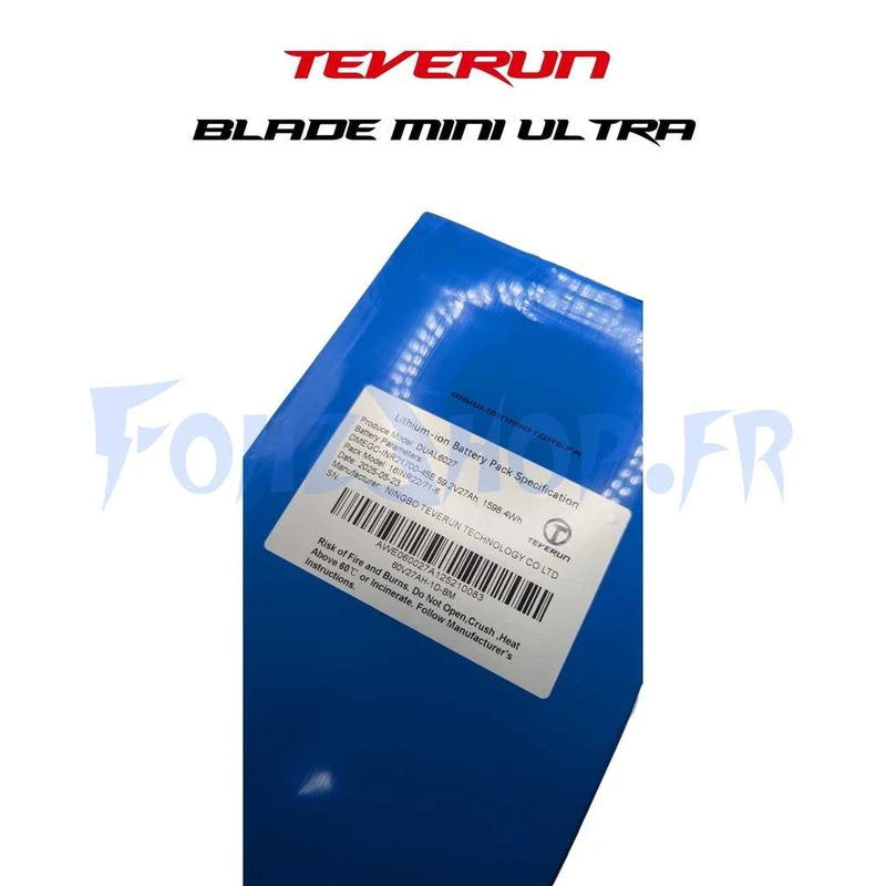 Batterie 60V 27Ah pour Teverun Blade Mini Ultra - Vue 2