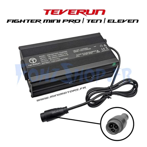 Chargeur rapide 67.2V 5A pour Teverun Fighter 10, 11 & Mini Pro