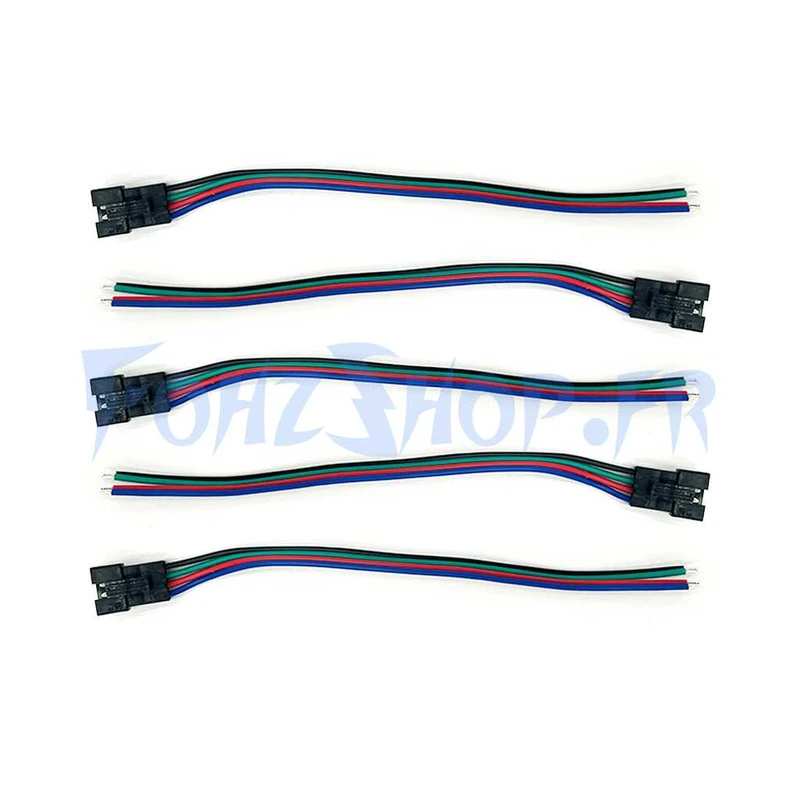 Câble JST 4 pins mâle x5 - Vue 2