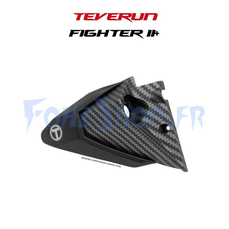 Support feu LED du deck avant droit / arrière gauche effet carbone pour Teverun Fighter 11+ 2026 - Vue 1