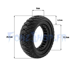 Pneu plein 8.5x3 pour Vsett 8, Vsett 9 & Kukirin G2 Pro 2023 - Vue 3