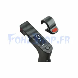 Stickers look carbone Xiaomi display et accélérateur - Vue 1