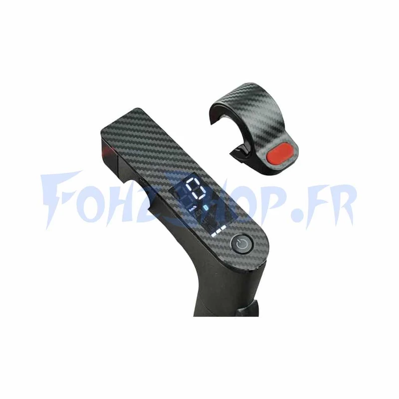 Stickers look carbone Xiaomi display et accélérateur - Vue 1