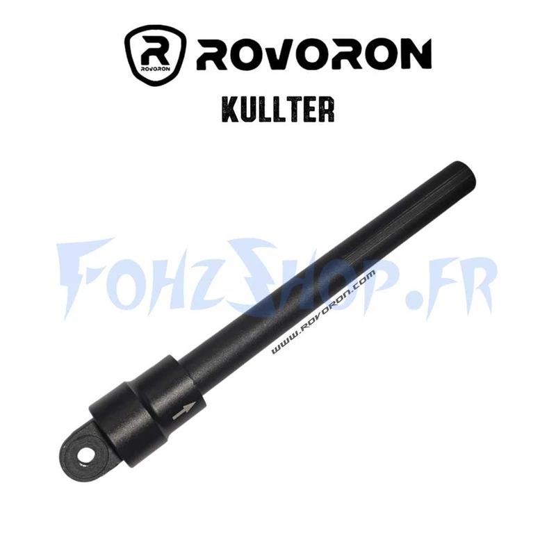 Tubes de poignées de guidon noirs pour Rovoron Kullter & Luxury - Vue 1