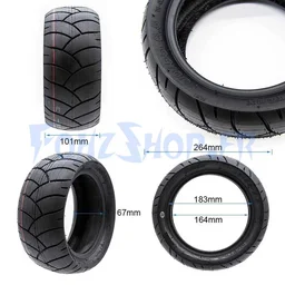 Pneu Xuancheng tubeless 100/55 R6.5 route - Vue 2