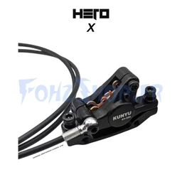 Étrier de frein avec durite avant pour Hero X - Vue 2